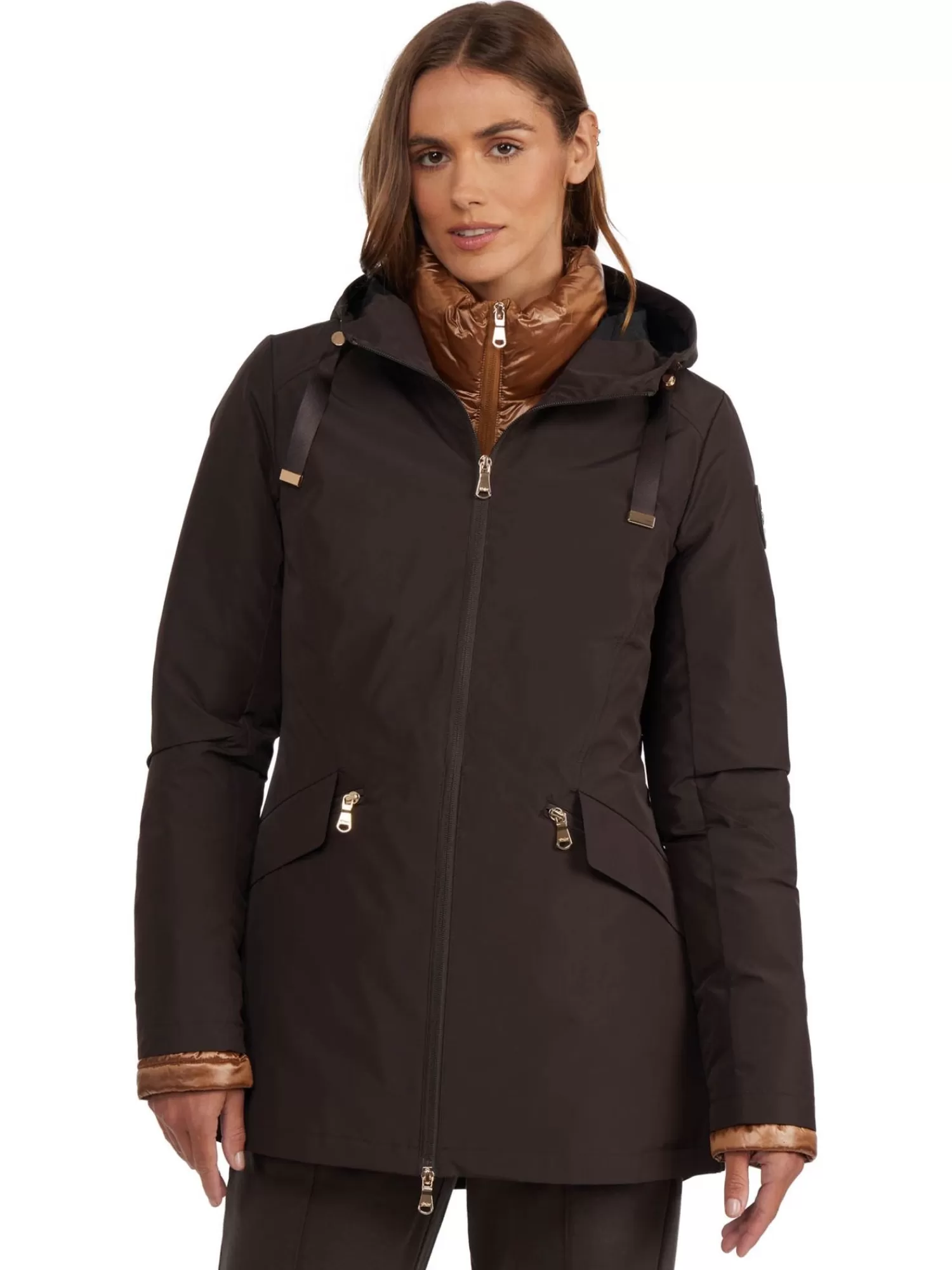 Pajar Matelassés<Elara 3-En-1 Compressible Pour Femmes Dark Oak