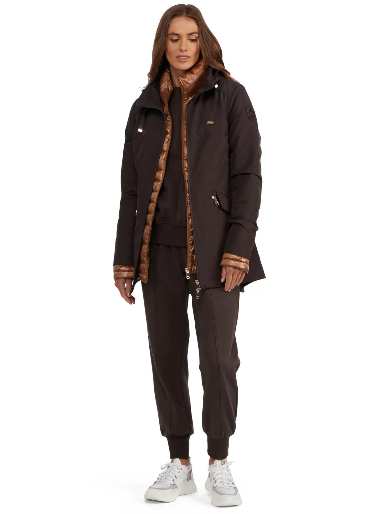 Pajar Matelassés<Elara 3-En-1 Compressible Pour Femmes Dark Oak
