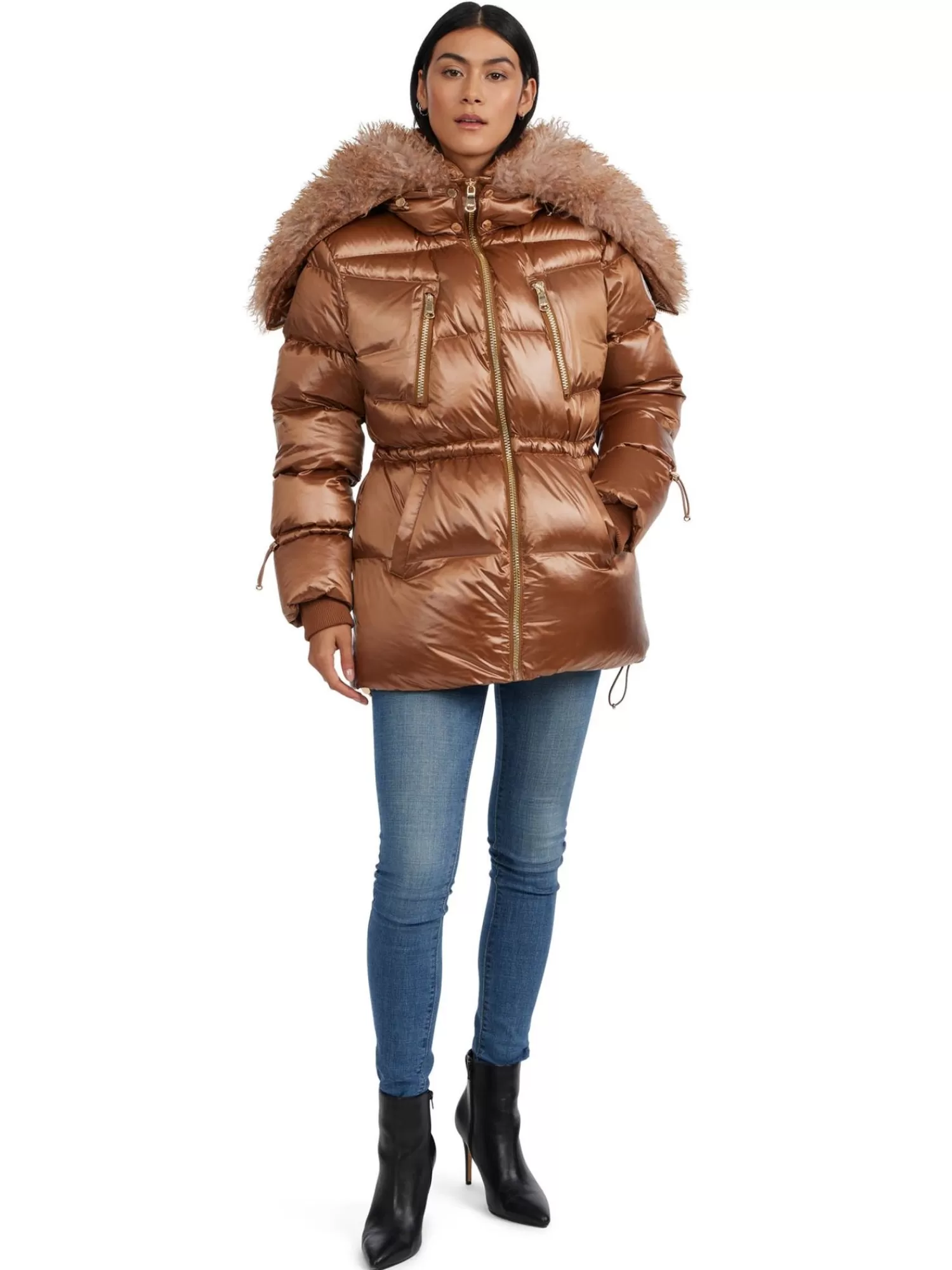 Pajar Matelassés<Electra Manteau Matelasse Surdimensionne Pour Femmes Cuivre