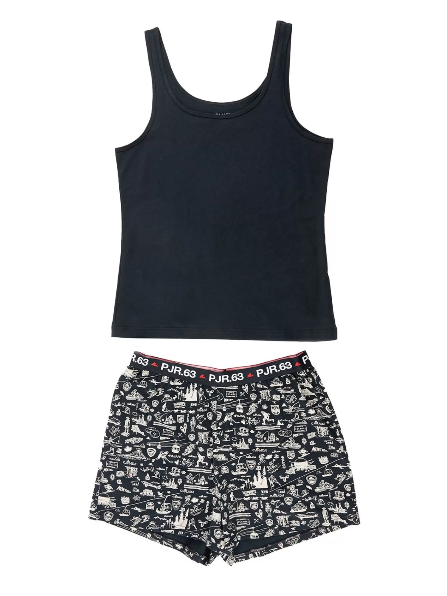 Pajar Hauts<Kelowna Ensemble De Pyjama Pour Femmes Black