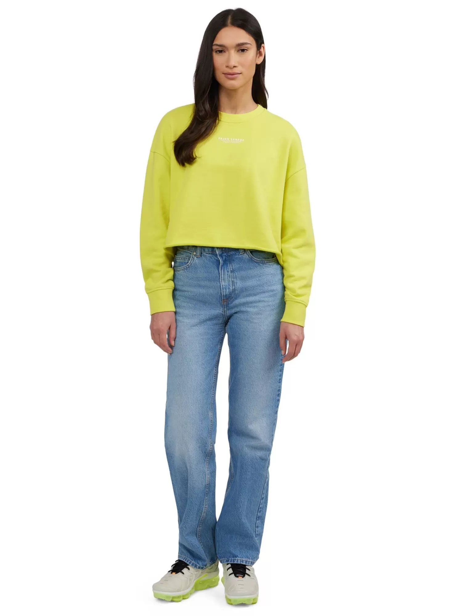 Pajar Hauts<Lawson Pull Court Surdimensionne Pour Femmes Vert Fluo