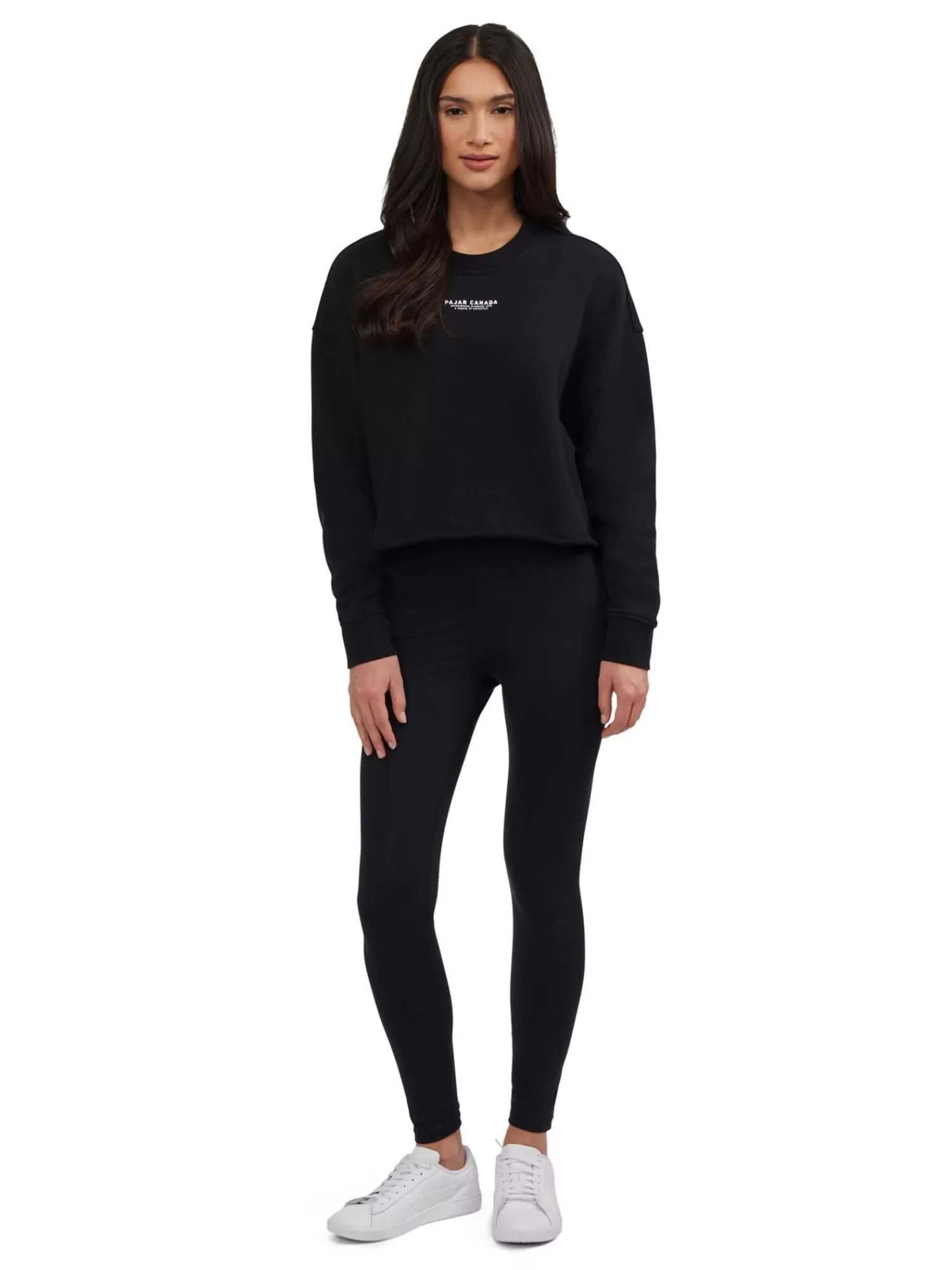 Pajar Hauts<Lawson Pull Court Surdimensionne Pour Femmes Noir