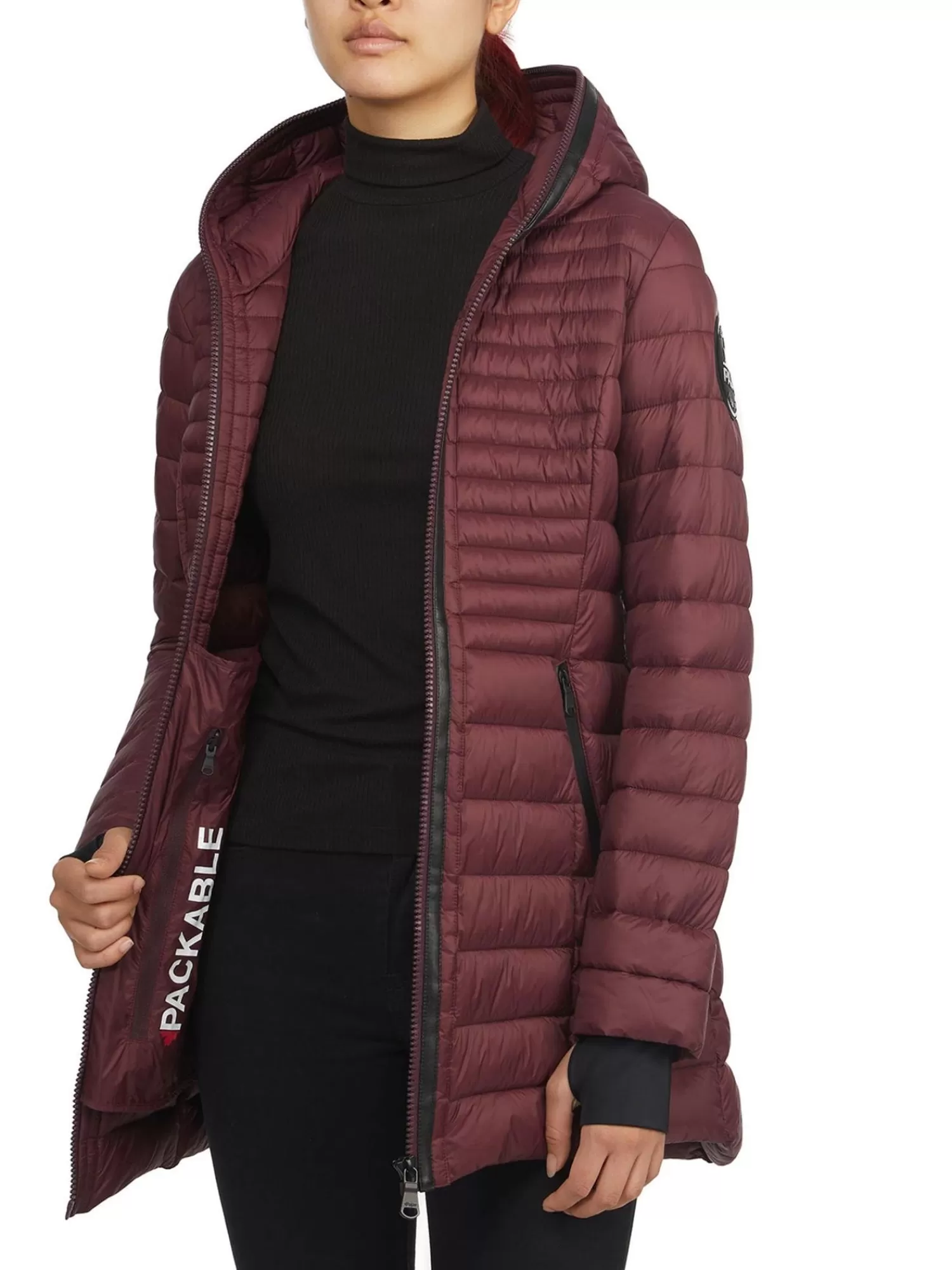 Pajar Matelassés<Lyvien Matelasse Compressible Leger Pour Femmes Ox Blood