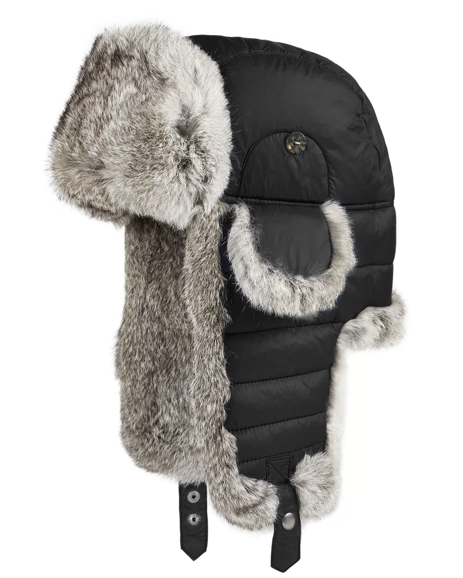 Pajar Chapeaux<Wolf Chapeau De Trappeur Avec Fourrure Noir