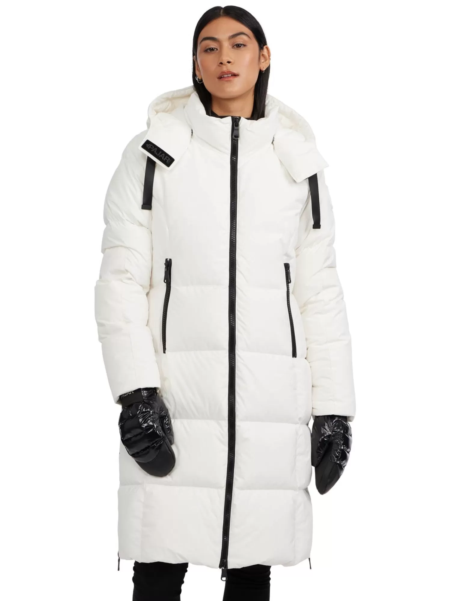 Pajar Matelassés<Zaniah Manteau Matelasse Long Pour Femmes Blanc